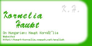 kornelia haupt business card